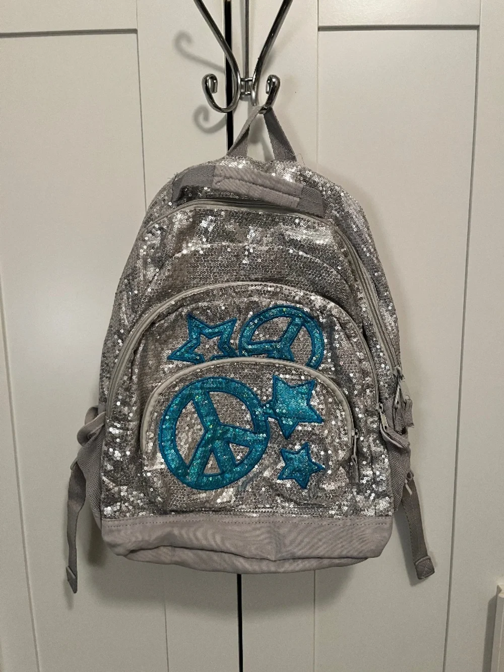 children’s sequin sparkly blue silver backpack, the children’s place